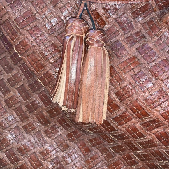 NWT Patricia Nash Marcillina Hobo Toast Brown braided stitch - Picture 6 of 6